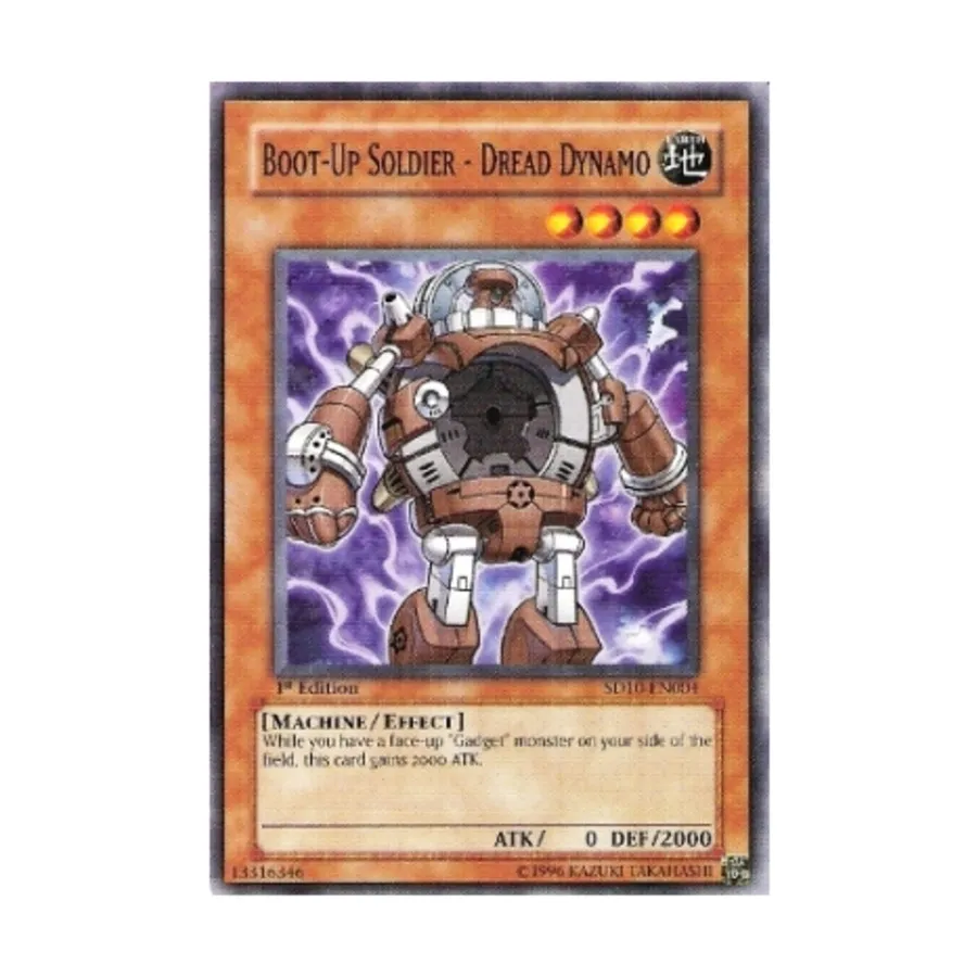 CCG Boot-Up Soldier — Ужасное динамо (обычное), Yu-Gi-Oh - Structure Deck - Machine Revolt - Singles
CCG Boot-Up Soldier — Ужасное динамо (обычное), Yu-Gi-Oh - Structure Deck - Machine Revolt - Singles