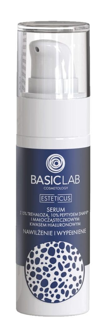 Basiclab Esteticus Trehaloza 15%, Peptyd Snap-8, Kwas Hialuronowy 10% сыворотка для лица, 30 ml
Basiclab Esteticus Trehaloza 15%, Peptyd Snap-8, Kwas Hialuronowy 10% сыворотка для лица, 30 ml
