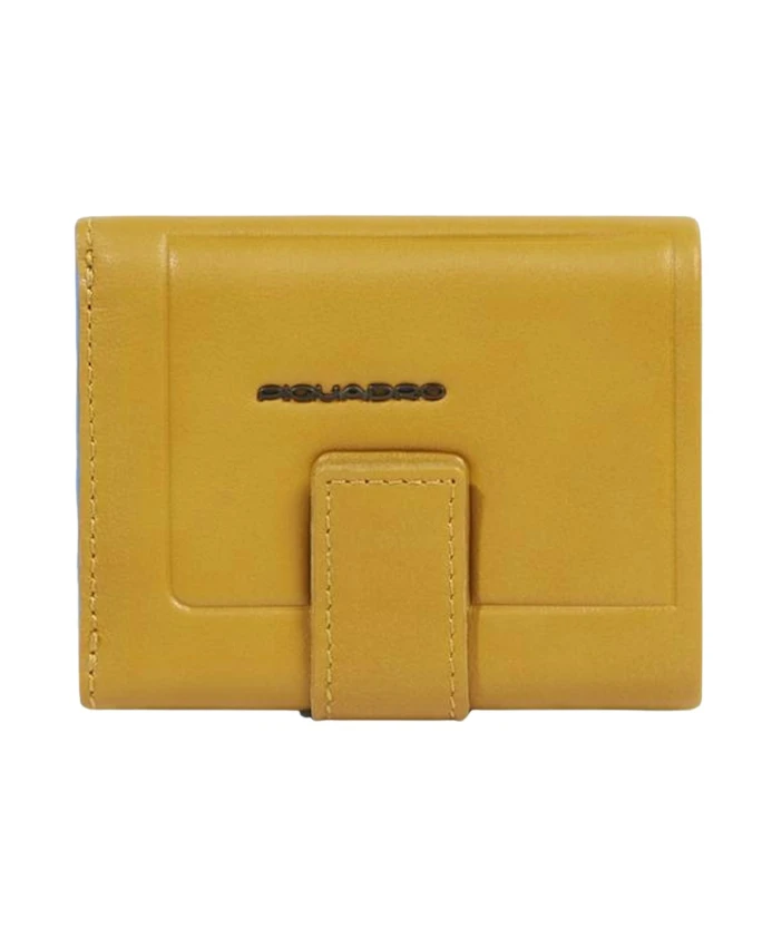 Мужской карманный кошелек с задним отделением для монет и слотами для кредитных карт, с защитой от RFID-сканирования. Piquadro, желтый
Мужской карманный кошелек с задним отделением для монет и слотами для кредитных карт, с защитой от RFID-сканирования. Piquadro, желтый