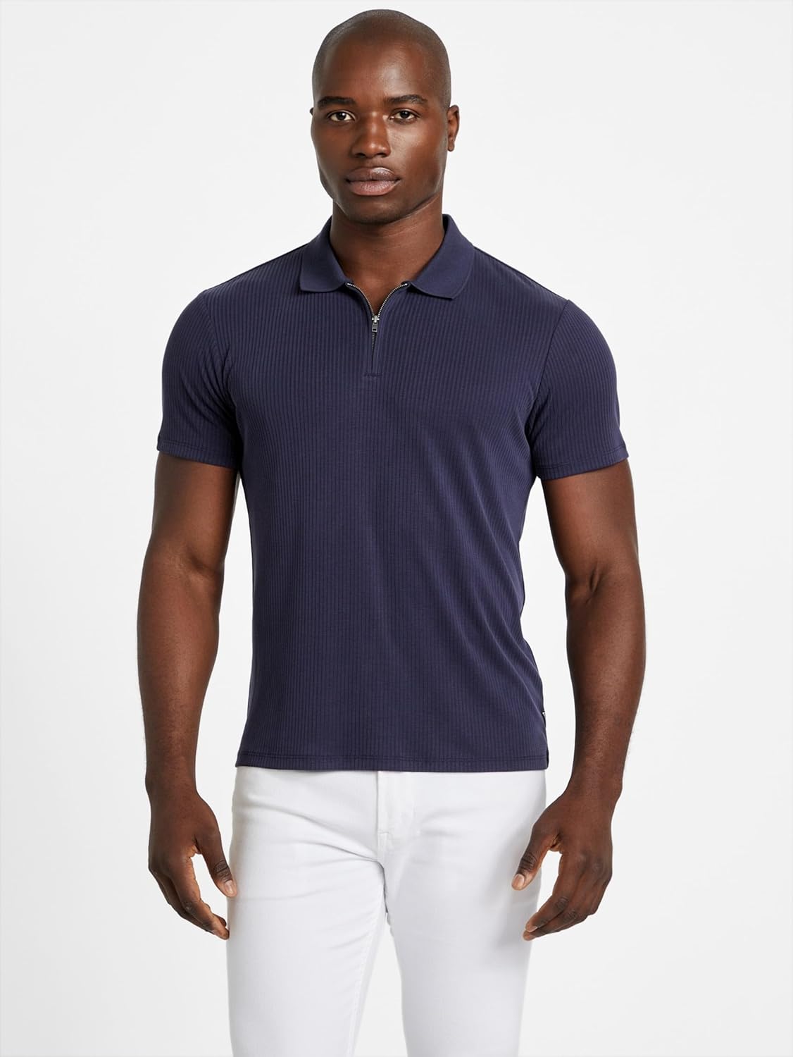 GUESS Мужская поло Union Rib Zip, Bleu Elegant
GUESS Мужская поло Union Rib Zip, Bleu Elegant