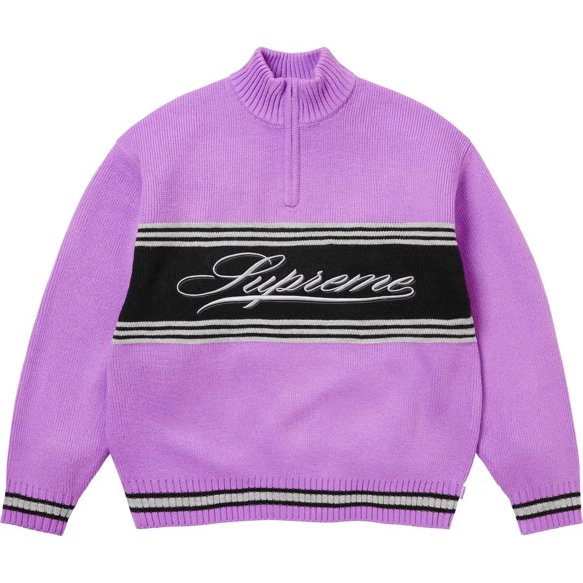 FW25 Script Stripe Half Zip Sweater Unisex Supreme, фиолетовый
FW25 Script Stripe Half Zip Sweater Unisex Supreme, фиолетовый