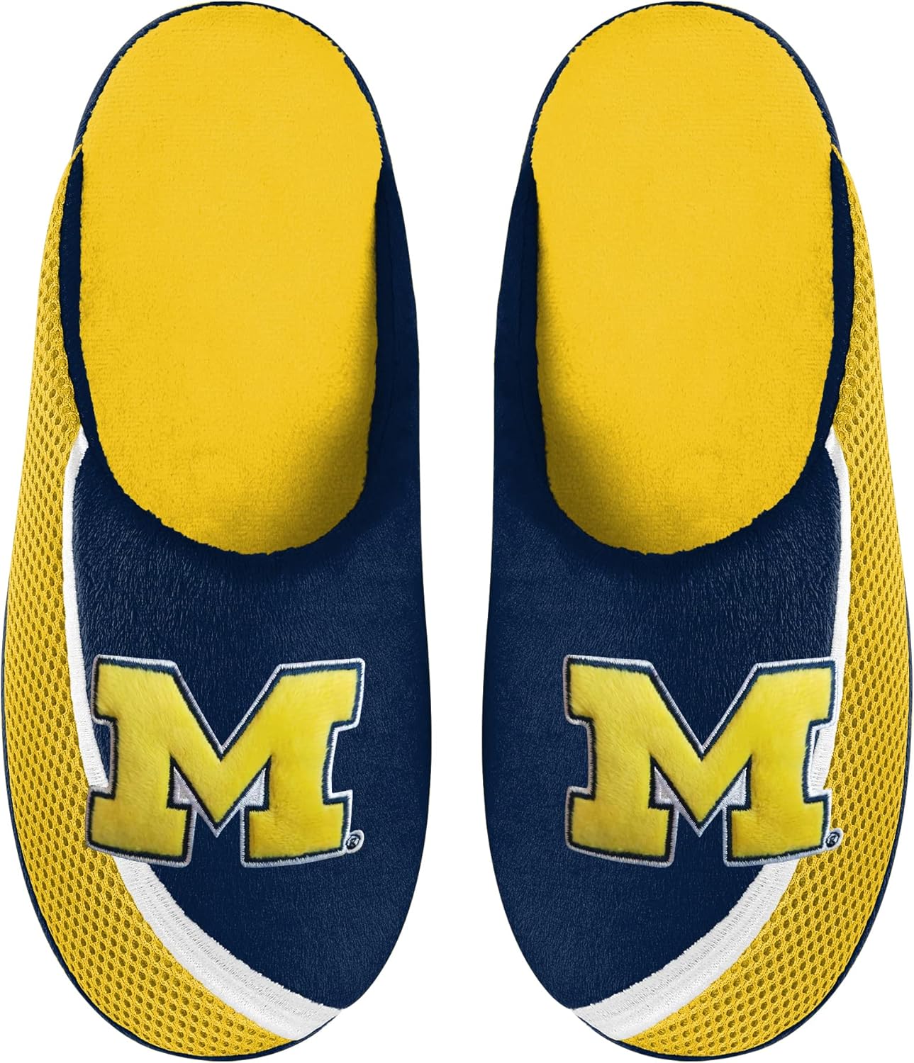 Мужские тапочки FOCO NCAA 2022 с большим логотипом и цветной окантовкой, Michigan Wolverines
Мужские тапочки FOCO NCAA 2022 с большим логотипом и цветной окантовкой, Michigan Wolverines