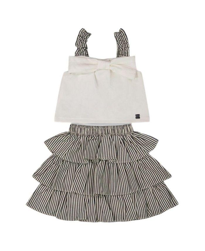 Детский комплект с бантом и плиссированной юбкой для девочек - Big Kid Deux par Deux, белый
Детский комплект с бантом и плиссированной юбкой для девочек - Big Kid Deux par Deux, белый