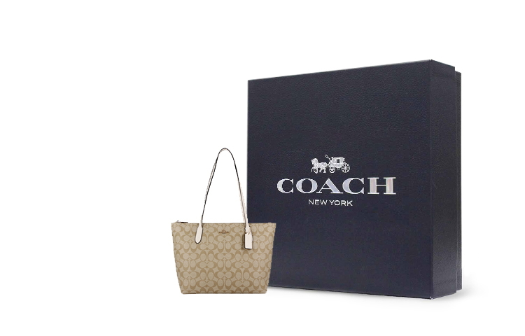 COACH Сумка-тоут 30 с монограммой на плечо женская бежевая белая 
COACH Сумка-тоут 30 с монограммой на плечо женская бежевая белая