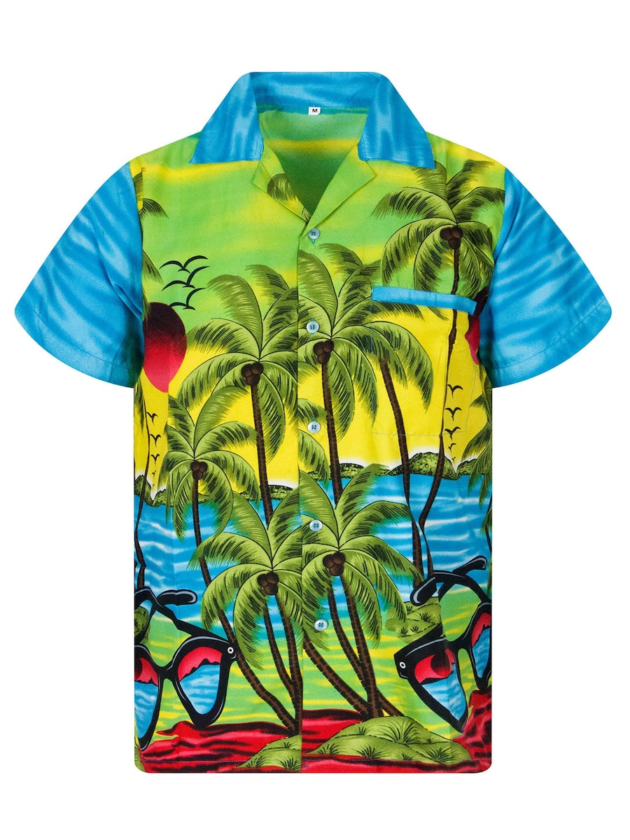 Рубашка King Kameha Sunglasses, бирюзовый
Рубашка King Kameha Sunglasses, бирюзовый