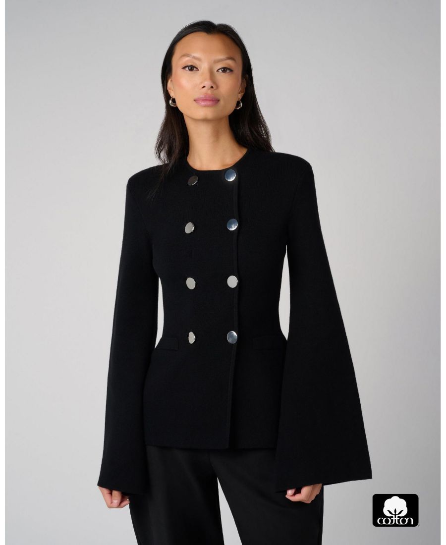 Женский свитер с зауженной талией и баской WeWoreWhat, Black
Женский свитер с зауженной талией и баской WeWoreWhat, Black