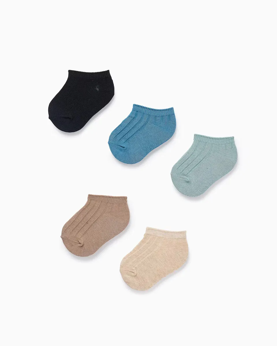 Упаковка из 5 пар ребристых носков для мальчиков Zippy, мультиколор
Упаковка из 5 пар ребристых носков для мальчиков Zippy, мультиколор