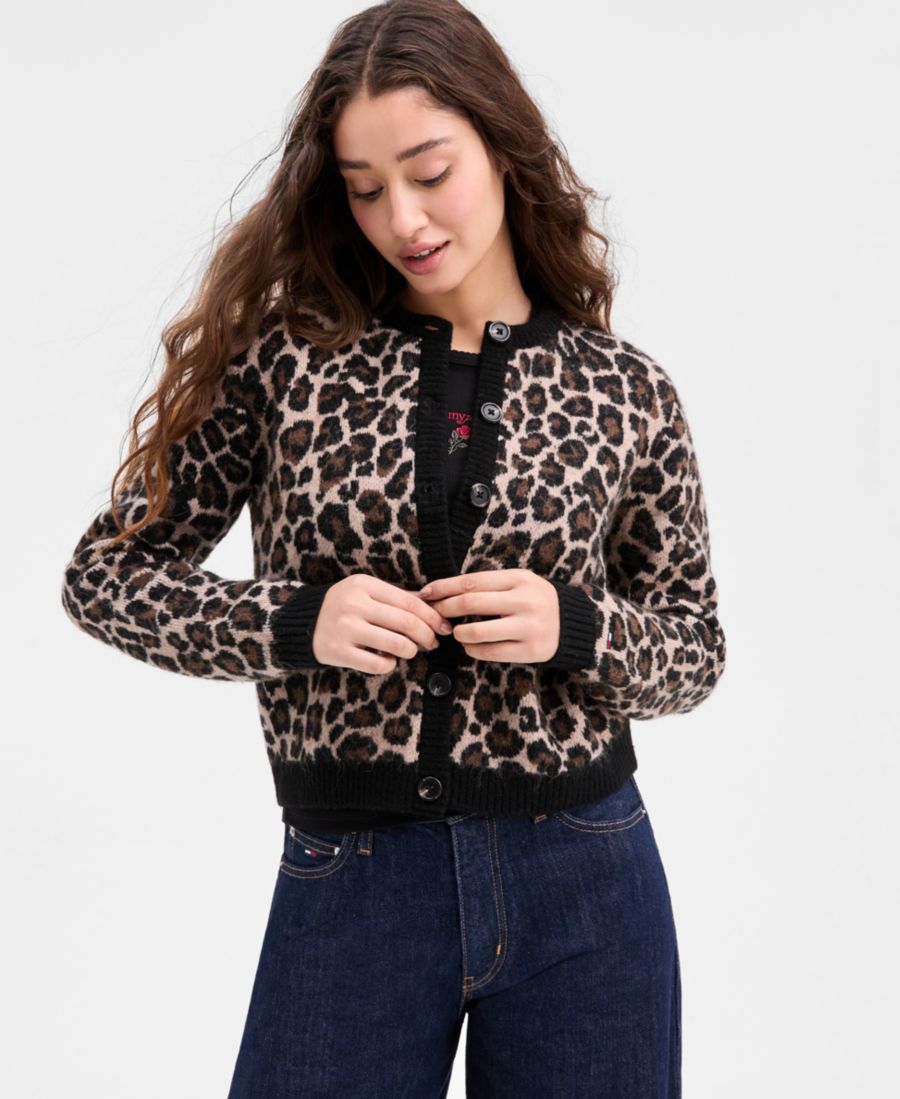 Женский кардиган с леопардовым принтом и пуговицами спереди Tommy Jeans, Leopard Aop
Женский кардиган с леопардовым принтом и пуговицами спереди Tommy Jeans, Leopard Aop
