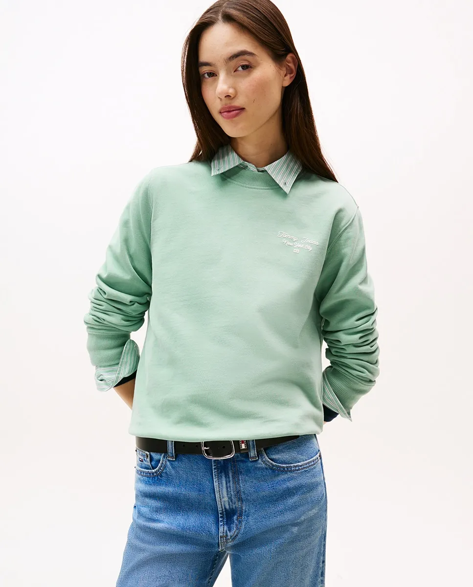 Женская толстовка с принтом логотипа и свободным кроем Tommy Jeans, светло-зеленый
Женская толстовка с принтом логотипа и свободным кроем Tommy Jeans, светло-зеленый
