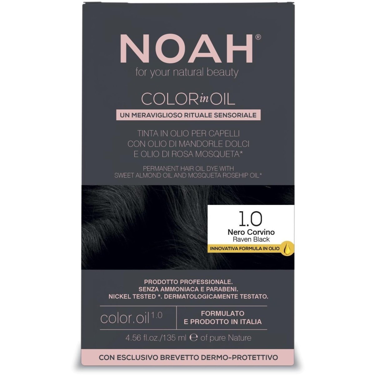 Краска для волос color in oil 1.0 Noah, объем 135 мл.
Краска для волос color in oil 1.0 Noah, объем 135 мл.