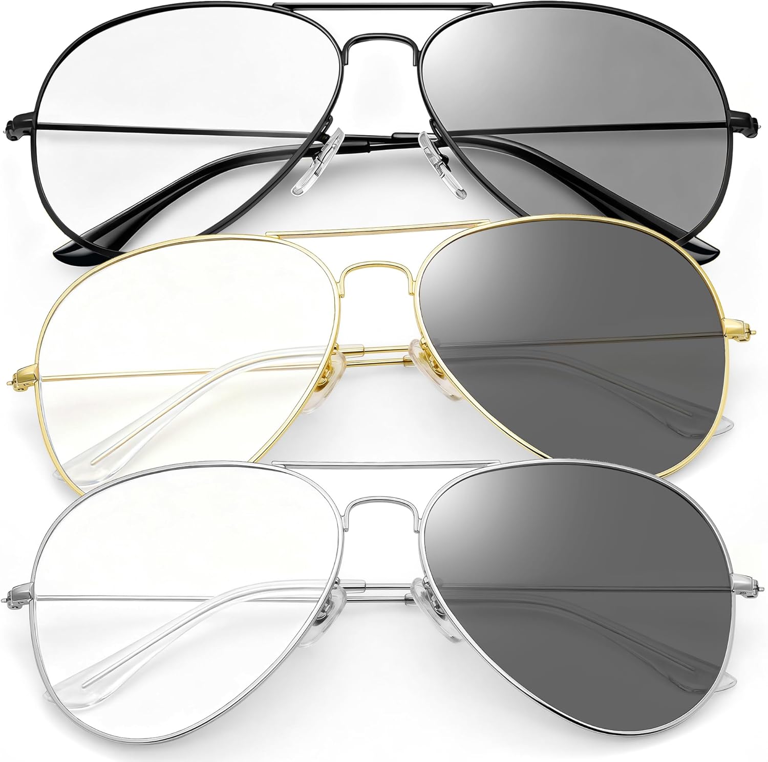 Солнцезащитные очки Joopin Bulk Trendy Aviation с поляризацией и защитой от УФ-излучения, в стиле ретро, стильные солнцезащитные очки, Transition (Black + Gold + Silver)
Солнцезащитные очки Joopin Bulk Trendy Aviation с поляризацией и защитой от УФ-излучения, в стиле ретро, стильные солнцезащитные очки, Transition (Black + Gold + Silver)