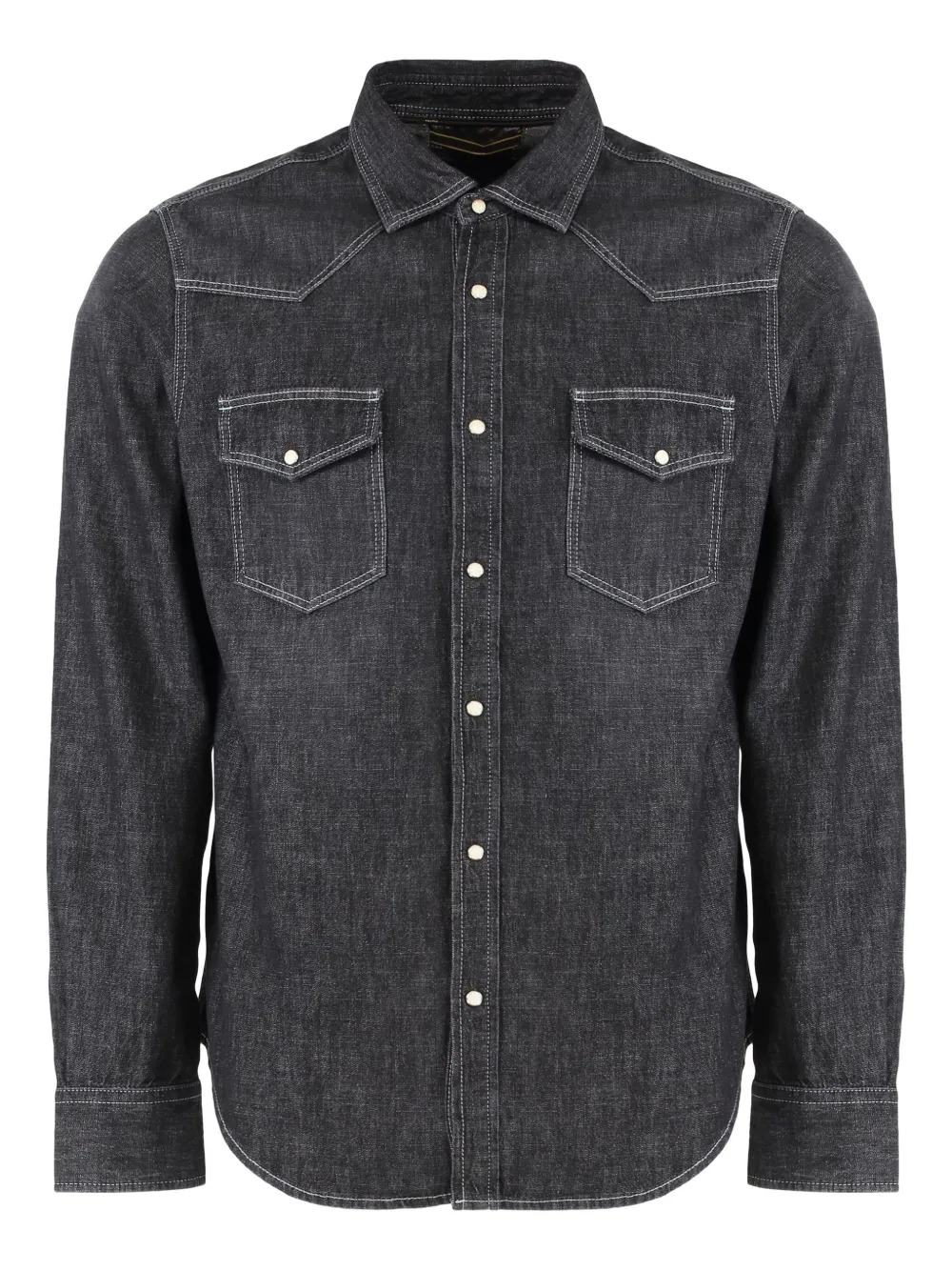 Джинсовая рубашка с карманами-клапанами Moorer, синий 
Джинсовая рубашка с карманами-клапанами Moorer, синий
