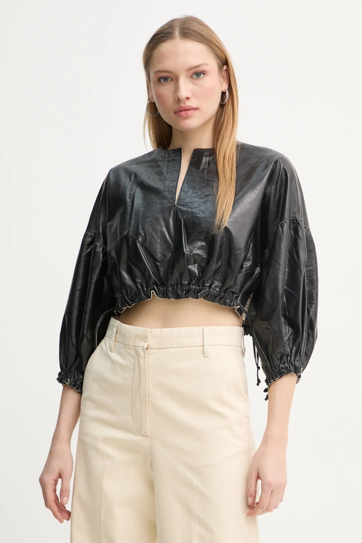 Кожаная блузка Day Birger et Mikkelsen Dorothy, черный
Кожаная блузка Day Birger et Mikkelsen Dorothy, черный