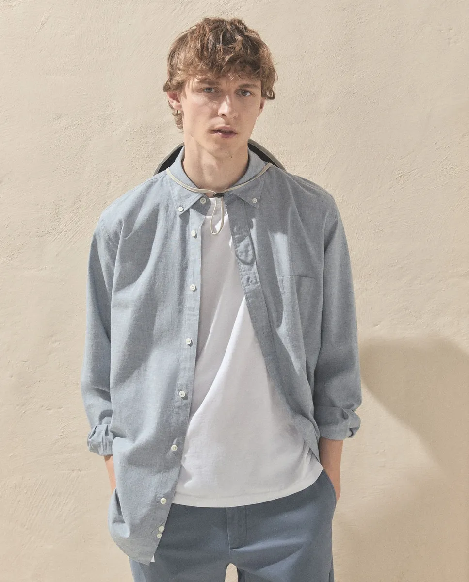 Мужская однотонная рубашка из хлопка и льна Dustin, темно-зеленый
Мужская однотонная рубашка из хлопка и льна Dustin, темно-зеленый