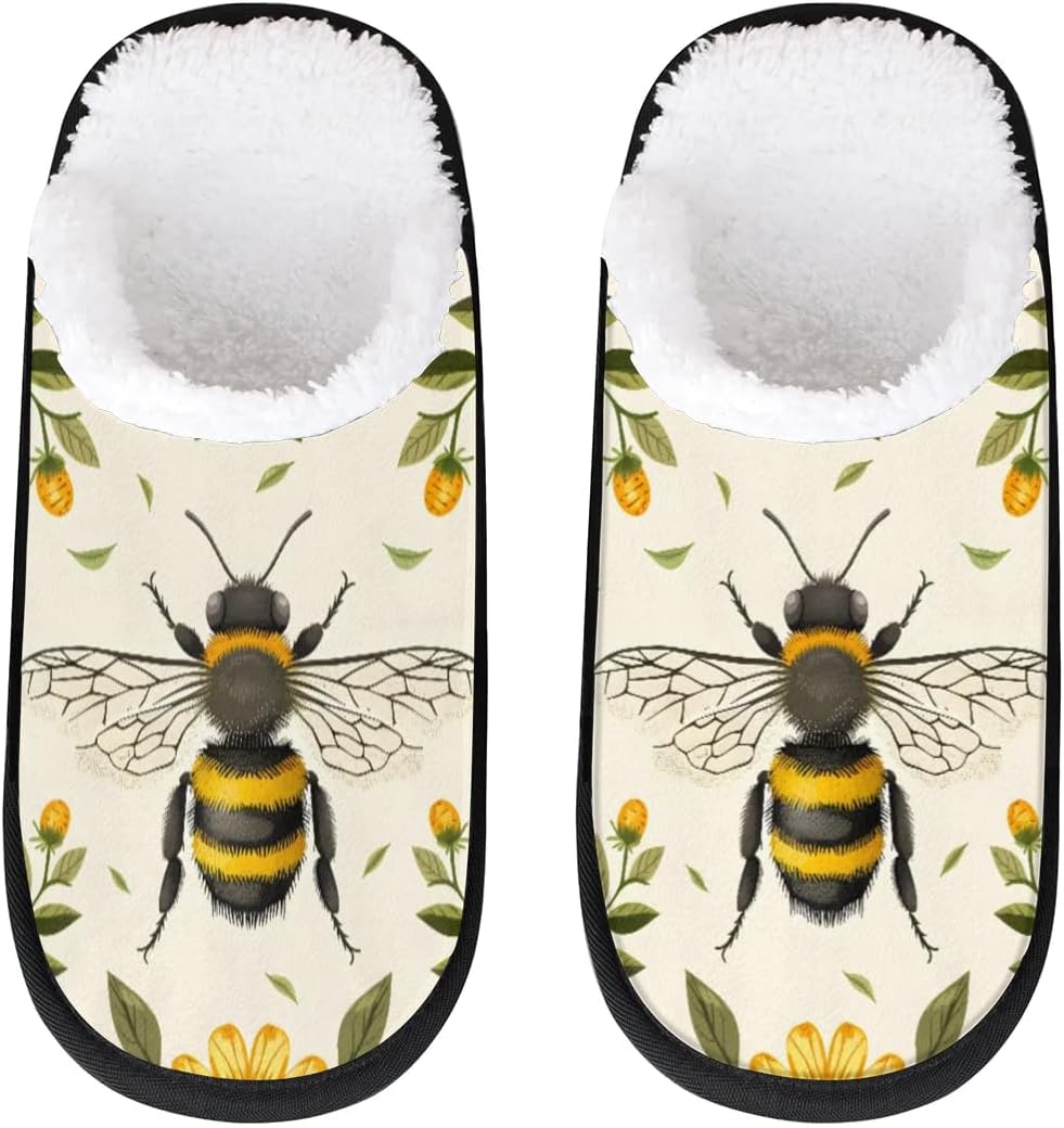 Тапочки Gublec для женщин и мужчин, уютные с нескользящей подошвой, для дома, теплые плюшевые тапочки для дома, спальни и путешествий, Bee
Тапочки Gublec для женщин и мужчин, уютные с нескользящей подошвой, для дома, теплые плюшевые тапочки для дома, спальни и путешествий, Bee