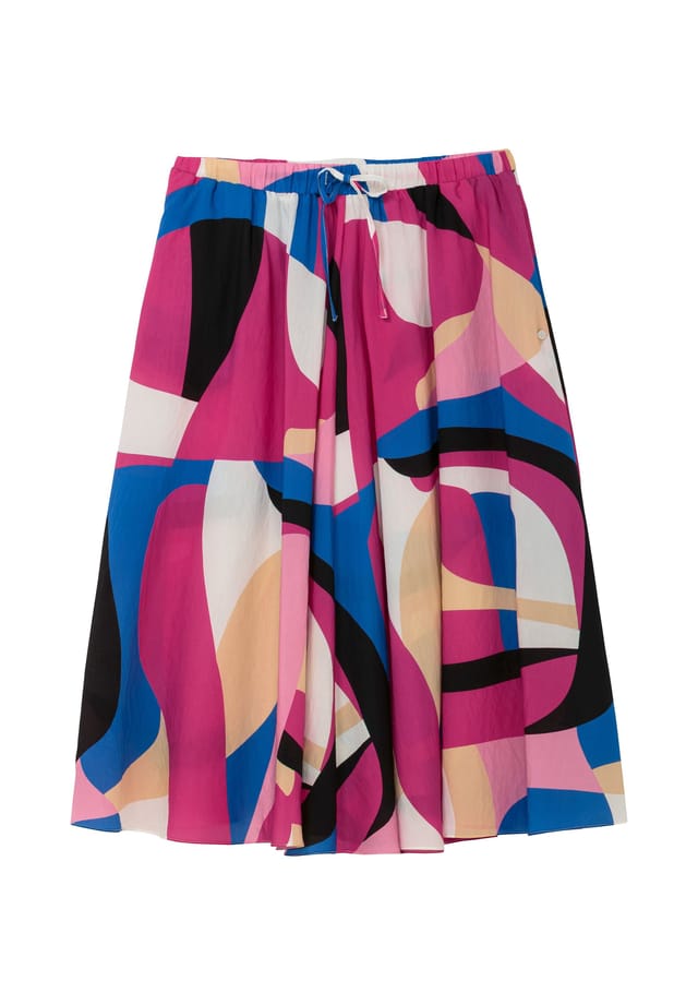 Юбка миди с графическим принтом и эластичным поясом Sheego, розовый
Юбка миди с графическим принтом и эластичным поясом Sheego, розовый