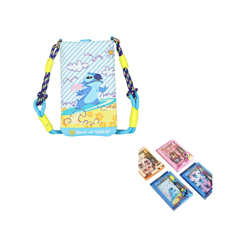 Disney Коллекция Лотсо Коллекция Стич ПВХ плечевая сумка для телефона унисекс розово-красная сине-коричневая фиолетовая, Stitch - Blue
Disney Коллекция Лотсо Коллекция Стич ПВХ плечевая сумка для телефона унисекс розово-красная сине-коричневая фиолетовая, Stitch - Blue