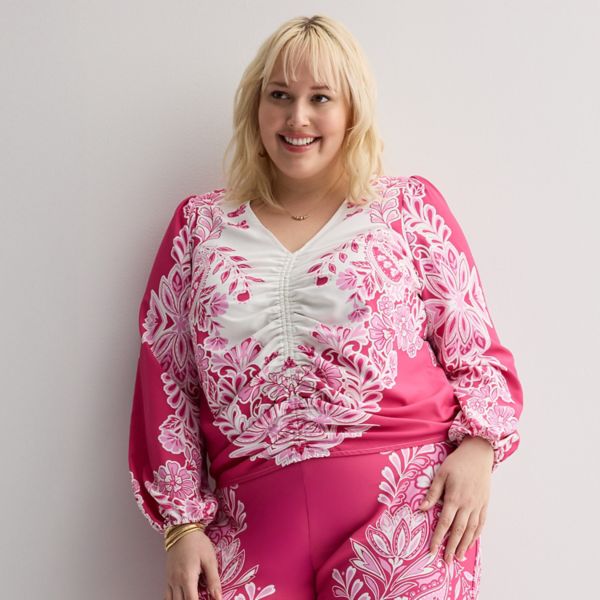 Топ с завышенной талией больших размеров Intempo, розовый
Топ с завышенной талией больших размеров Intempo, розовый