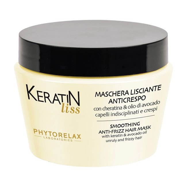 Разглаживающая маска для волос против вьющихся волос Phytorelax Keratin Liss Phytorelax Laboratories, 250 мл
Разглаживающая маска для волос против вьющихся волос Phytorelax Keratin Liss Phytorelax Laboratories, 250 мл