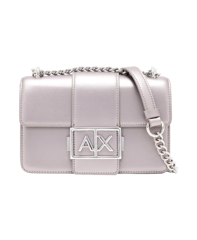 Сумка через плечо с металлическим логотипом Armani Exchange, серый
Сумка через плечо с металлическим логотипом Armani Exchange, серый