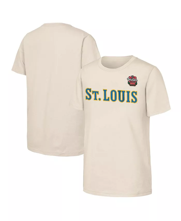 Футболка с основным логотипом St. Louis Blues для мальчиков и девочек постарше, коллекция NHL Winter Classic 2025, цвет: бежевый Outerstuff
Футболка с основным логотипом St. Louis Blues для мальчиков и девочек постарше, коллекция NHL Winter Classic 2025, цвет: бежевый Outerstuff