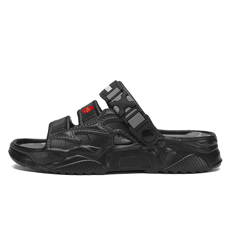 Jinho Тотем слайдеры мужские черные, цвет Black
Jinho Тотем слайдеры мужские черные, цвет Black