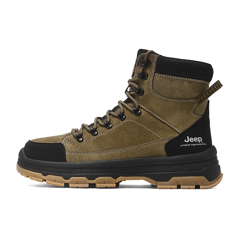 Высокие кроссовки для активного отдыха мужские хаки Jeep 
Высокие кроссовки для активного отдыха мужские хаки Jeep