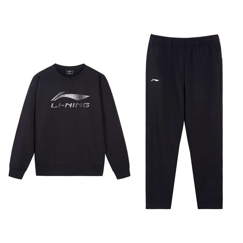 LiNing Повседневная спортивная одежда унисекс, черный top+черный pants
LiNing Повседневная спортивная одежда унисекс, черный top+черный pants