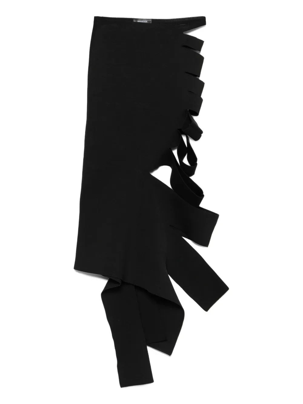 Юбка с вырезом асимметричного кроя Mugler, черный
Юбка с вырезом асимметричного кроя Mugler, черный