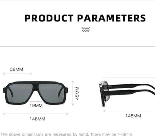 Квадратные солнцезащитные очки для женщин, двухцветная оправа, женские солнцезащитные очки, мужские солнцезащитные очки с защитой от УФ-излучения UV400 MTZJH, Blue
Квадратные солнцезащитные очки для женщин, двухцветная оправа, женские солнцезащитные очки, мужские солнцезащитные очки с защитой от УФ-излучения UV400 MTZJH, Blue