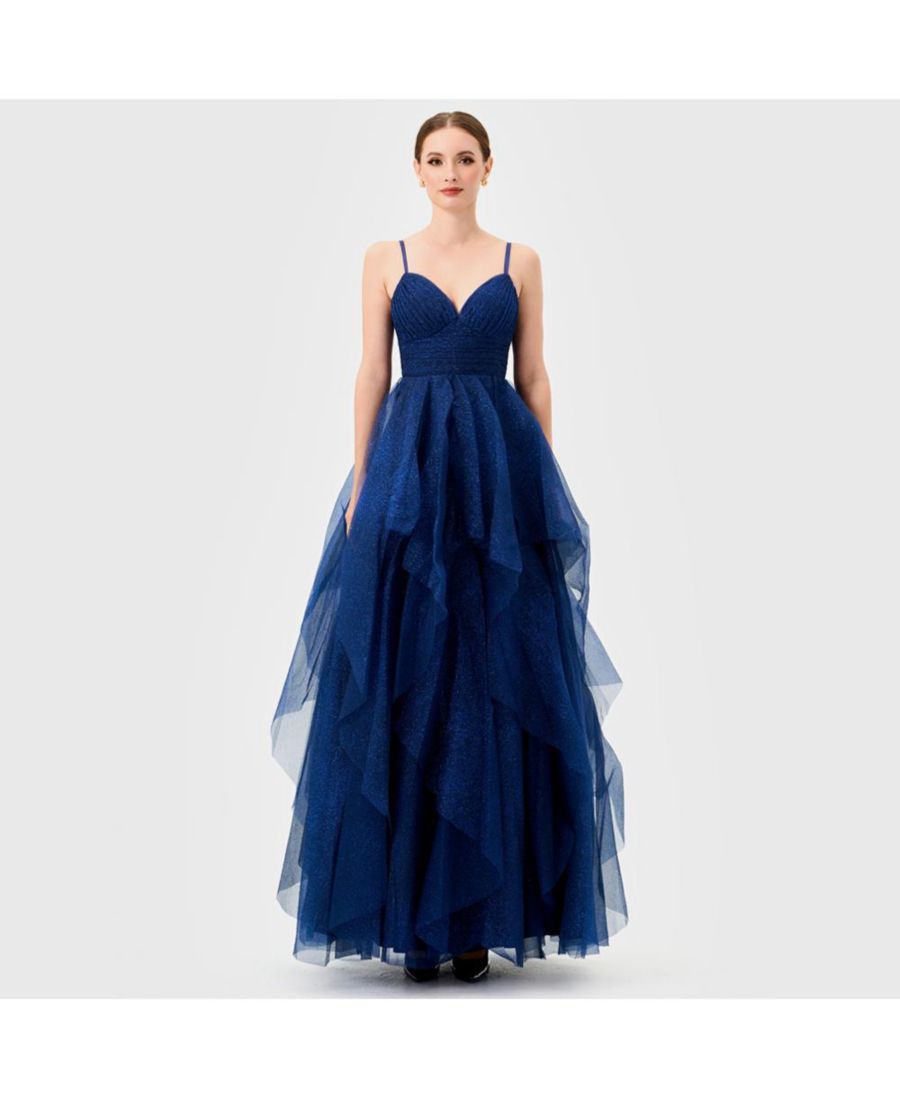 Женское многоярусное бальное платье Solenne BARIANO, Navy
Женское многоярусное бальное платье Solenne BARIANO, Navy