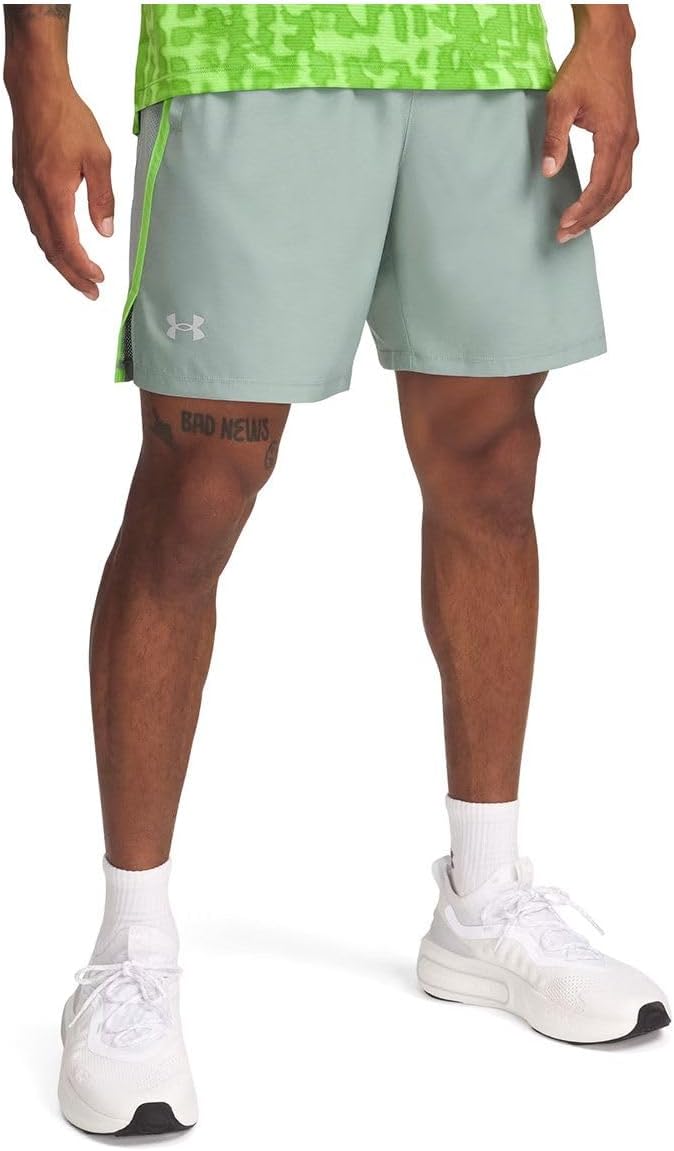 Under Armour Мужские шорты Launch Run 7", Silica Green/Cyber Green/Reflective
Under Armour Мужские шорты Launch Run 7", Silica Green/Cyber Green/Reflective
