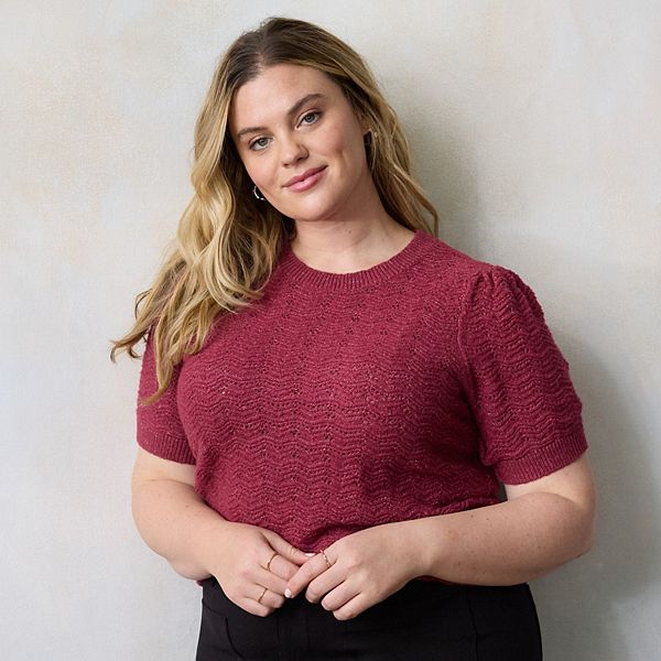 Футболка-свитер Pointelle Plus Size Lc Lauren Conrad
Футболка-свитер Pointelle Plus Size Lc Lauren Conrad