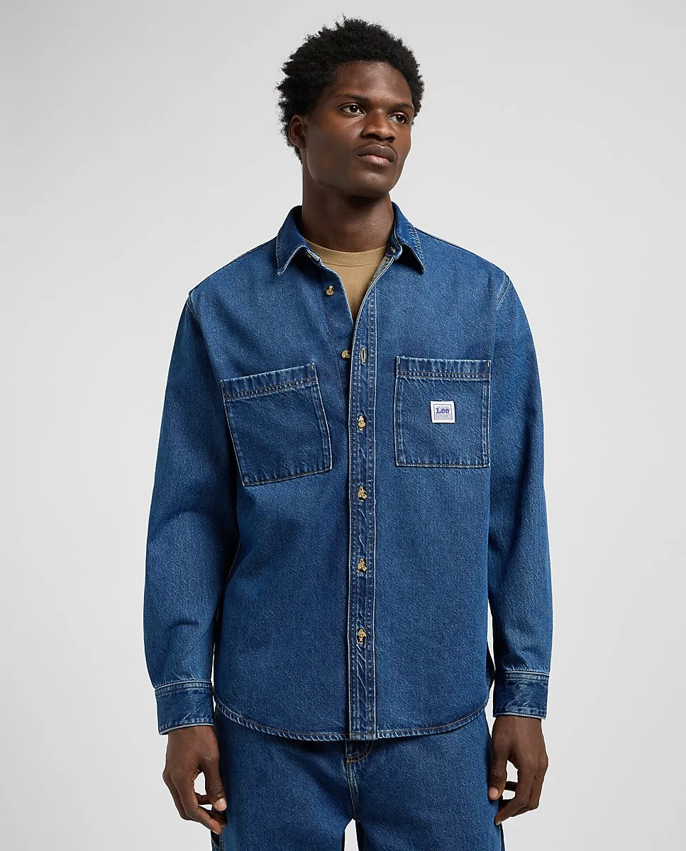 Мужская джинсовая рубашка свободного кроя Lee, синий
Мужская джинсовая рубашка свободного кроя Lee, синий