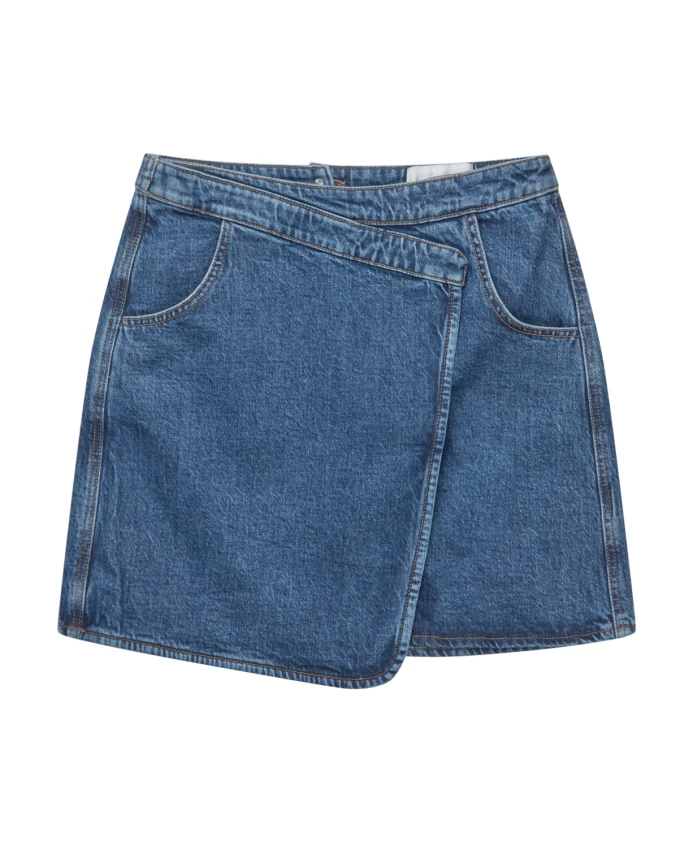 Джинсовая юбка-обертка, синяя Munthe, синий
Джинсовая юбка-обертка, синяя Munthe, синий