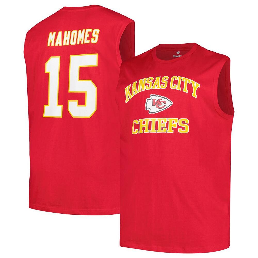 Мужская футболка Fanatics Патрик Махоумс красная Kansas City Chiefs Big & Tall Muscle Tank Top Fanatics Brands - White Label, цвет Chf Red
Мужская футболка Fanatics Патрик Махоумс красная Kansas City Chiefs Big & Tall Muscle Tank Top Fanatics Brands - White Label, цвет Chf Red