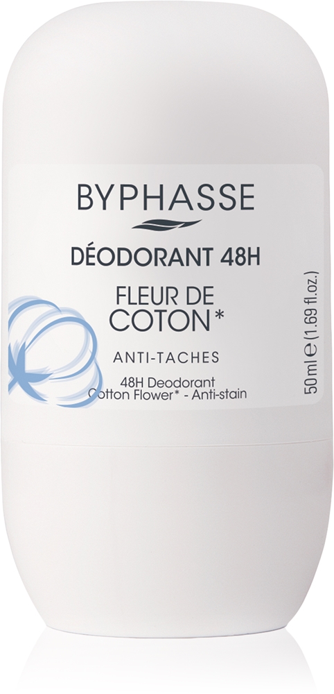 Шариковый дезодорант с цветком хлопка Byphasse, 50 мл
Шариковый дезодорант с цветком хлопка Byphasse, 50 мл