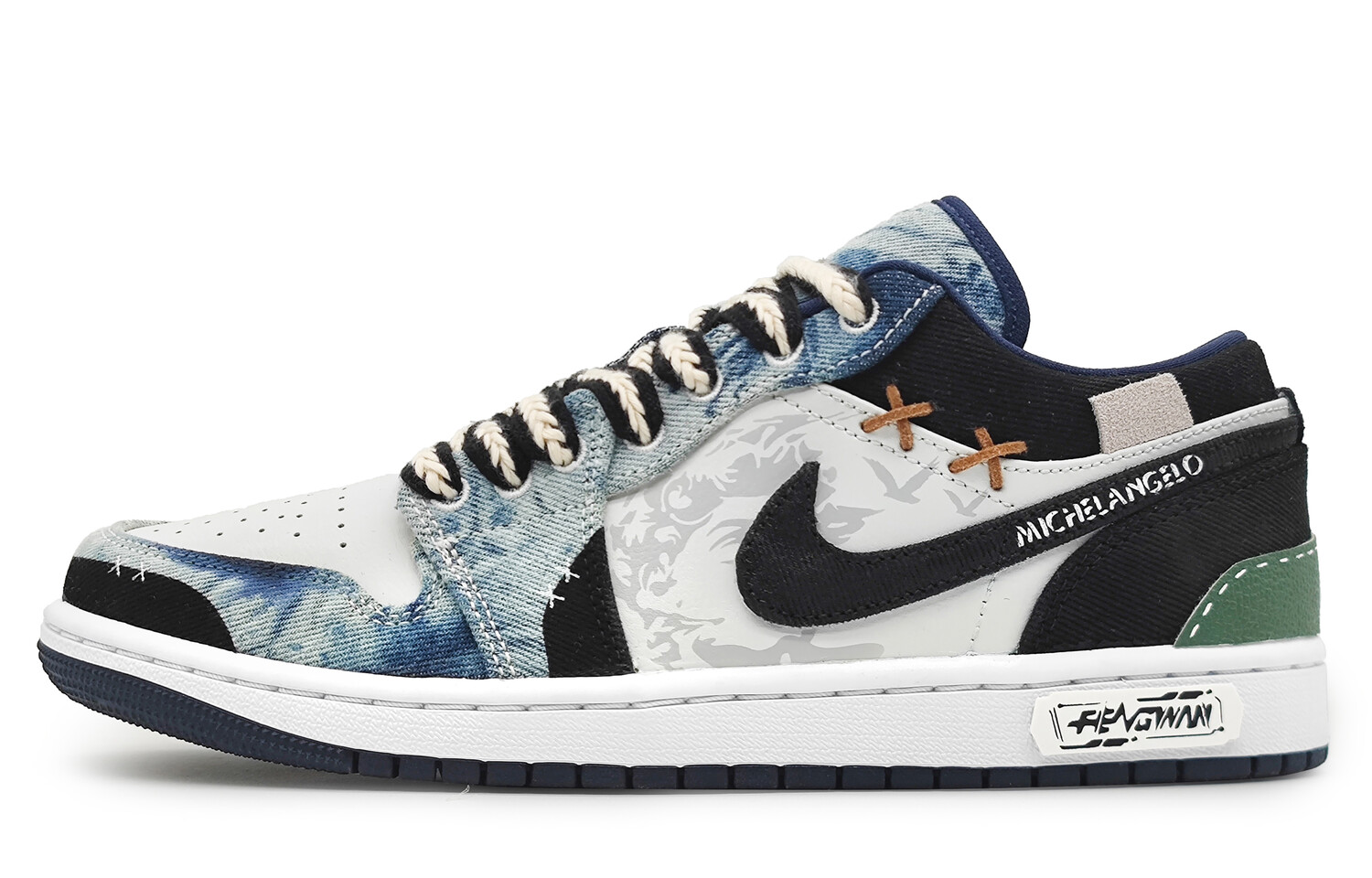 Кроссовки Air Jordan 1 Vintage Basketball Shoes Men Low-top Black/white, синий/черный
Кроссовки Air Jordan 1 Vintage Basketball Shoes Men Low-top Black/white, синий/черный