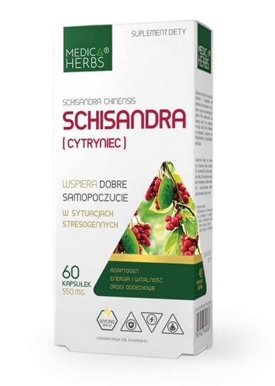 Medica Herbs Шизандра (Лимон) 550 мг - 60 капсул
Medica Herbs Шизандра (Лимон) 550 мг - 60 капсул