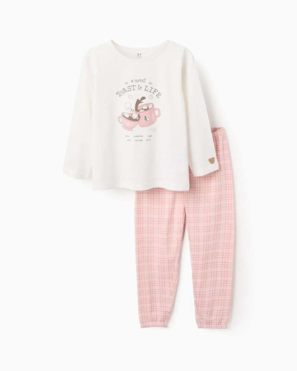 Детская пижама из 100% хлопка с клетчатым принтом Zippy, белый
Детская пижама из 100% хлопка с клетчатым принтом Zippy, белый