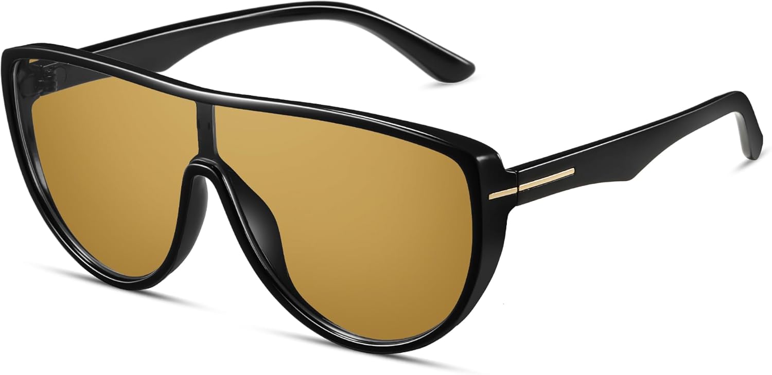 Большие солнцезащитные очки-авиаторы для женщин и мужчин, ретро, большие круглые очки-авиаторы, модные винтажные солнцезащитные очки-щитки в стиле 70-х CL013 Colrea, Black Frame/Brown Lenses
Большие солнцезащитные очки-авиаторы для женщин и мужчин, ретро, большие круглые очки-авиаторы, модные винтажные солнцезащитные очки-щитки в стиле 70-х CL013 Colrea, Black Frame/Brown Lenses