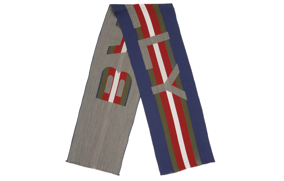 BALLY Цветной полосатый жаккардовый шарф, Gray
BALLY Цветной полосатый жаккардовый шарф, Gray