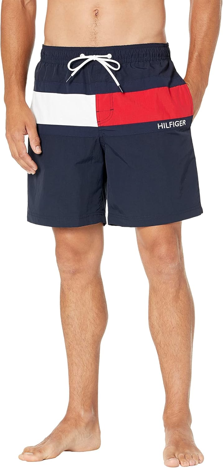 Мужские плавки Tommy Hilfiger Flag длиной 7 дюймов с быстросохнущими вставками, Sky Captain
Мужские плавки Tommy Hilfiger Flag длиной 7 дюймов с быстросохнущими вставками, Sky Captain