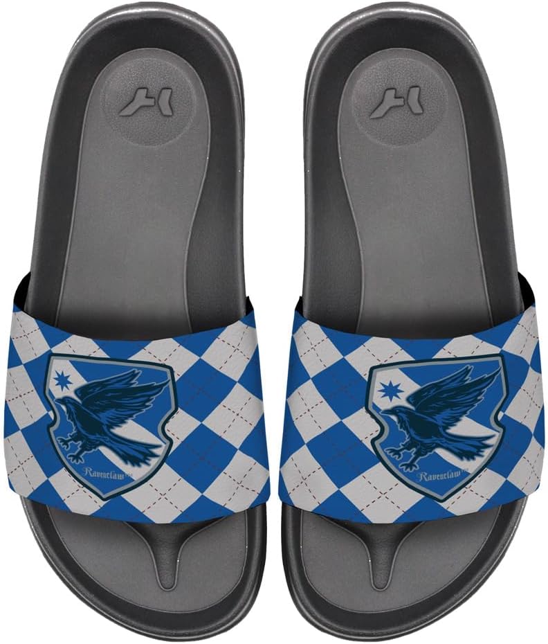 Сандалии унисекс Harry Potter с клеткой факультетов Хогвартса, регулируемые шлепанцы с липучкой, коллекция Popfunk, Ravenclaw Plaid
Сандалии унисекс Harry Potter с клеткой факультетов Хогвартса, регулируемые шлепанцы с липучкой, коллекция Popfunk, Ravenclaw Plaid