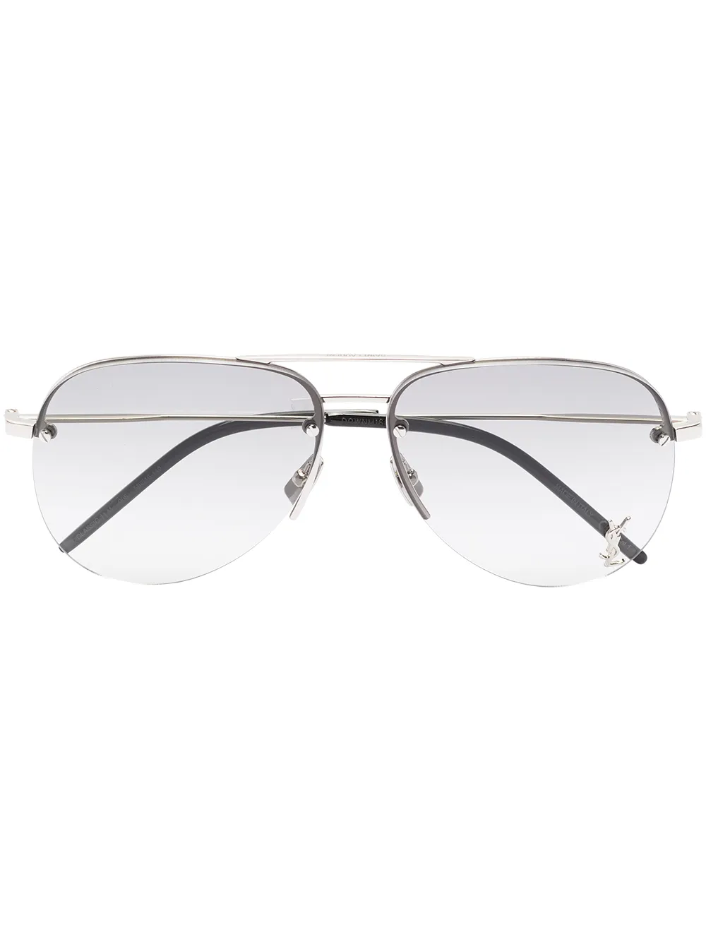 Солнцезащитные очки-авиаторы Classic 11M Saint Laurent Eyewear, серебряный 
Солнцезащитные очки-авиаторы Classic 11M Saint Laurent Eyewear, серебряный