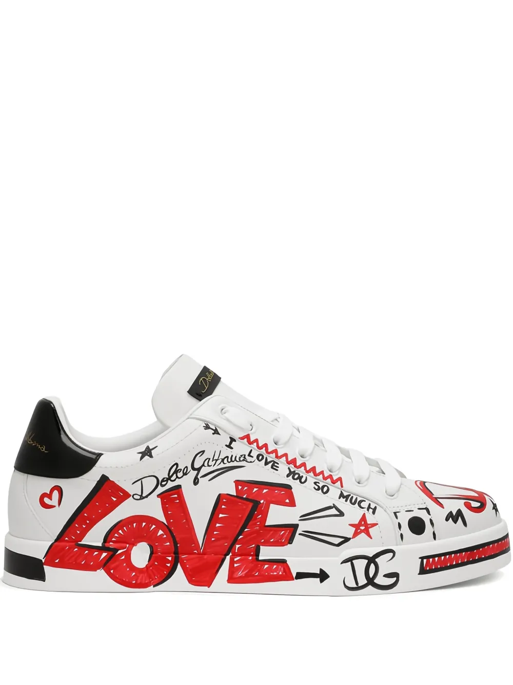 Кожаные кроссовки с принтом граффити DOLCE & GABBANA, белый
Кожаные кроссовки с принтом граффити DOLCE & GABBANA, белый