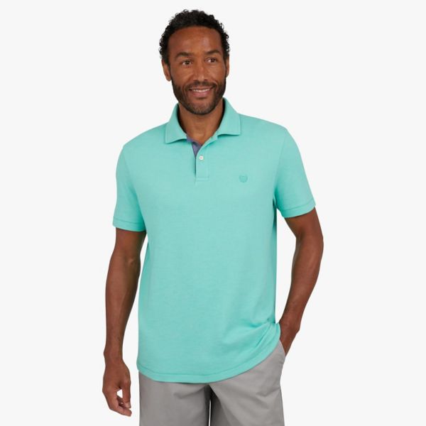 Мужское эластичное поло с коротким рукавом Chaps, цвет pool blue
Мужское эластичное поло с коротким рукавом Chaps, цвет pool blue