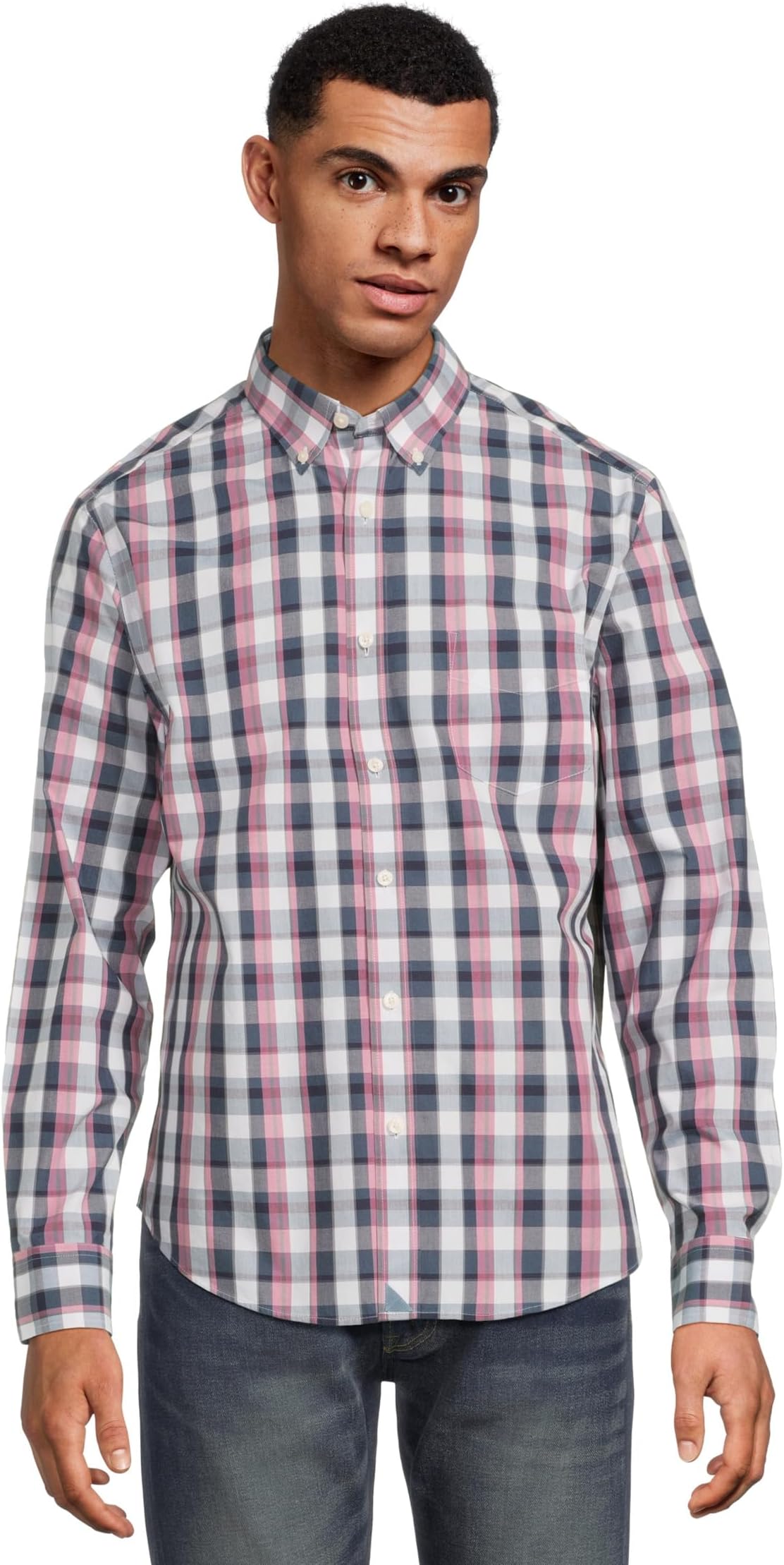 Мужская немнущаяся рубашка Schwarz с одним рукавом UNTUCKit, Dark Blue White Red
Мужская немнущаяся рубашка Schwarz с одним рукавом UNTUCKit, Dark Blue White Red