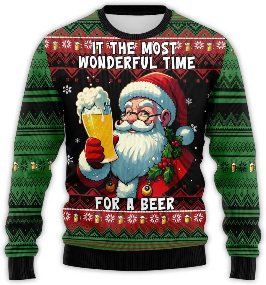 Свитер Ugly Christmas Beer для мужчин и женщин, праздничный свитер Beermas PA11 HANZSPROUT
Свитер Ugly Christmas Beer для мужчин и женщин, праздничный свитер Beermas PA11 HANZSPROUT