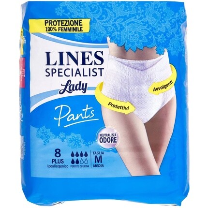 Впитывающие брюки-кюлоты Lines Specialist Plus от недержания мочи, размер M
Впитывающие брюки-кюлоты Lines Specialist Plus от недержания мочи, размер M